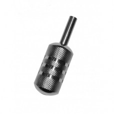 Heavyweight Silver Knurled Tattoo Grip (TG1)